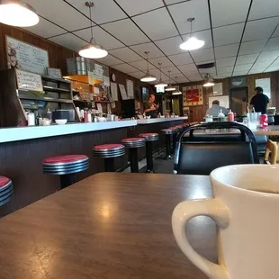 Nothin fancy, just your standard old fashioned diner with decent food on the cheap.