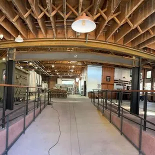 the inside of the building