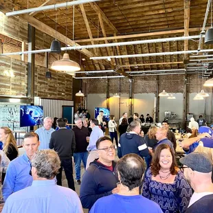 a large gathering of people