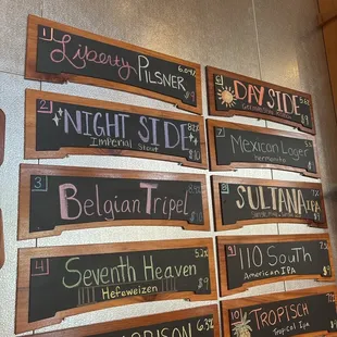 All beers on tap .. great verity!