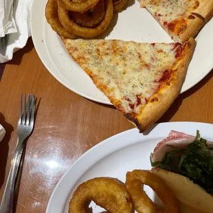 Pizza with Onion Rings