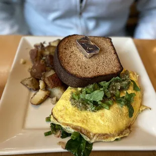 dungeness crab omelette