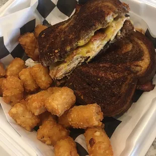 Turkey sandwich with bacon and honey mustard.  The honey mustard alone gets 5 stars