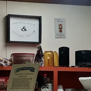 Fun signs and decor.