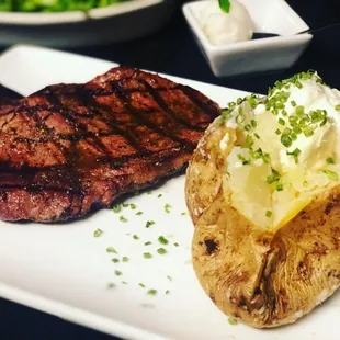 Hand cut ribeye steak Dinners Wednesday through Friday