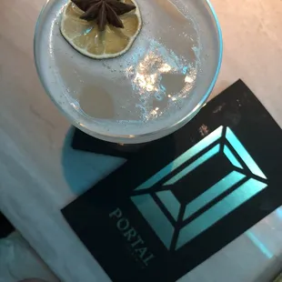 "Blackstar" - very refreshing vodka cocktail with grapefruit, anise, lime and an absinthe rinse.