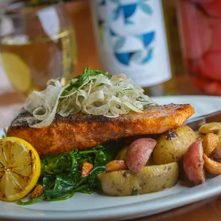 Blackened Coho Salmon Dinner