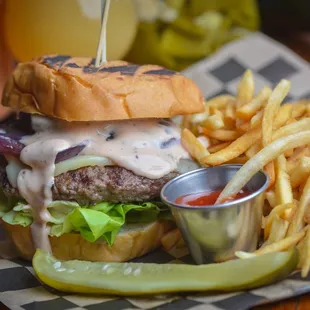 Half Pound Portal Burger