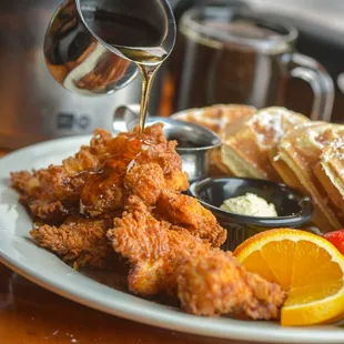 Chicken and Belgian Waffles