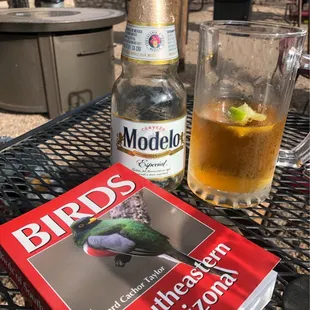cold beers and sunshine on the patio