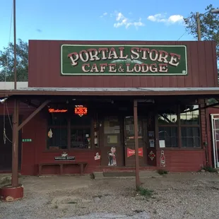 The front of the store.