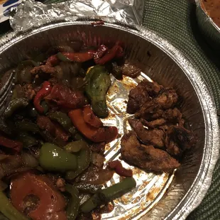 (Chicken) fajitas?