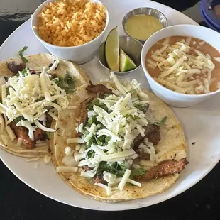 Mexican Street Meat Taco Combo