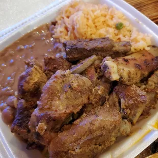 Pork ribs.