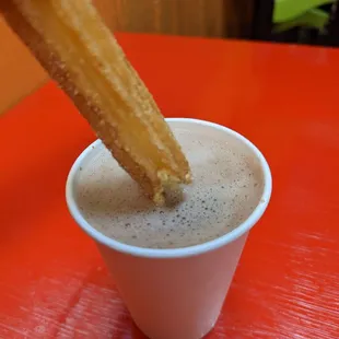 Churro and Hot Chocolate