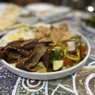 a bowl of food on a table