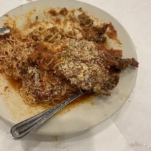 Chicken Parmesan With Pasta