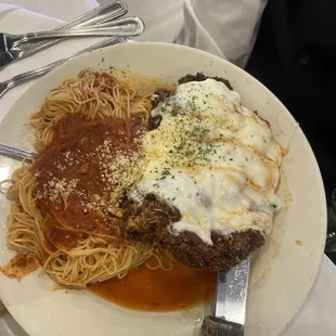 Chicken Parmesan With Pasta