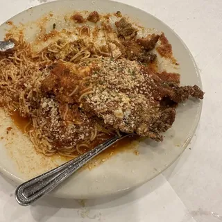 chicken parmesan with pasta