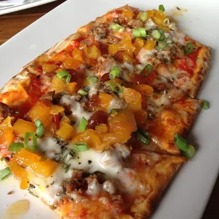 Italian Sausage & Apricot Chutney Flatbread