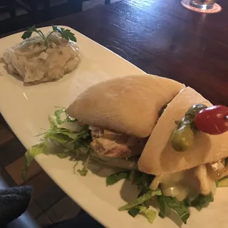 Rotisserie Chicken with Melted Brie Sandwich