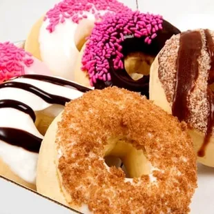 a variety of doughnuts