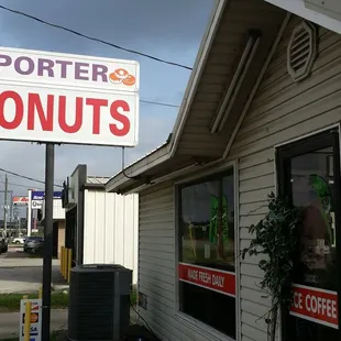 the front of the store