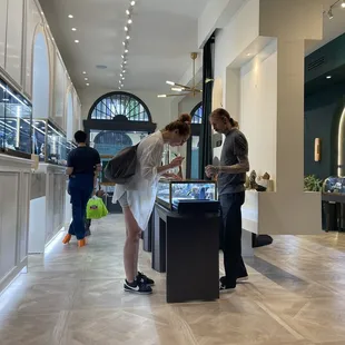 Learning about the piercing process.