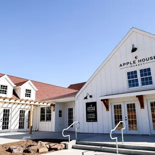 the exterior of the apple house