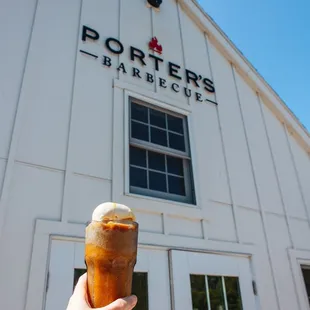 Apple cider slushie with the works