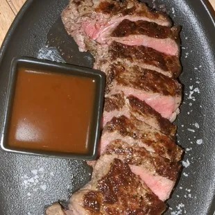 This New Yorker was cooked to a perfected temp with a flavor so delicately developed