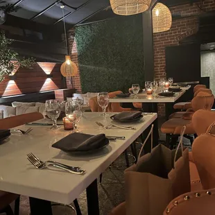 Dining area in patio