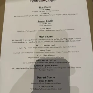 Set menu