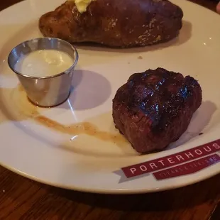 Petit filet with baked potato