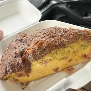 Bacon n cheddar quiche