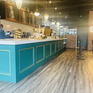 the front counter