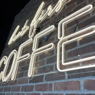 But first, coffee