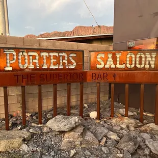 Front entrance sign.