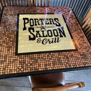 Inside the restaurant.