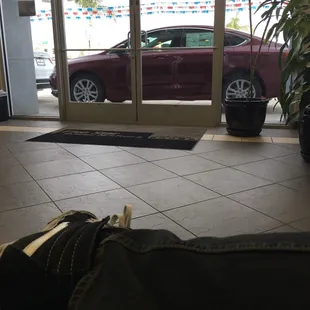 View from the dealership