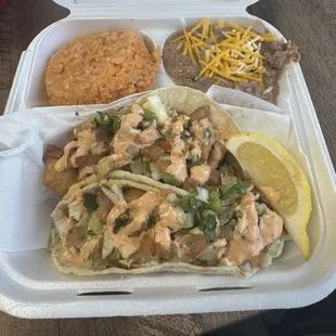 Shrimp Taco Combo