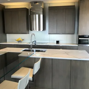 a modern kitchen