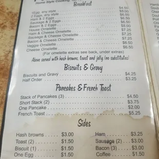menu, sandwiches