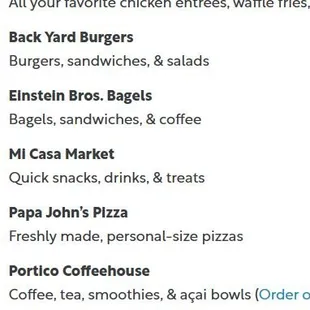 all restaurants on SEU campus day I came