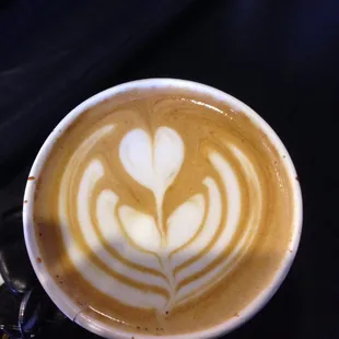 latte art in a cup