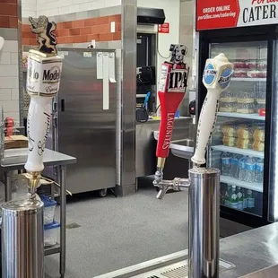 Adult beverage area that was not busy today.