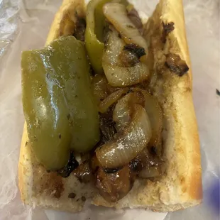 Beef and Sausage Sandwich