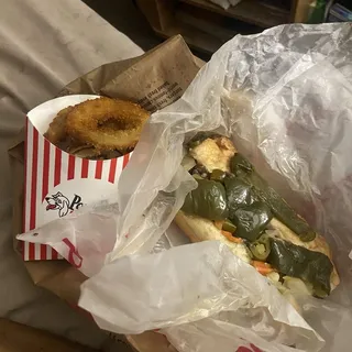 Char-Grilled Italian Sausage Sandwich