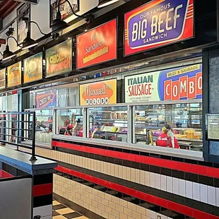 the interior of a restaurant