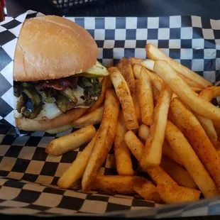 Low rider with green chile all the way up here!